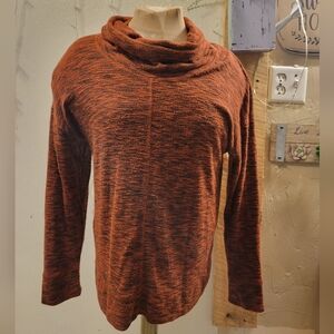 Jones New York Burnt Orange Cowl Neck Sweater